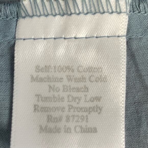 Johnny Was Shirt Dress Blue Painter Smock Embroidered Pockets Pintuck Size Small - Picture 10 of 10